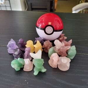 Pokemon inspired crystal carvings - Mystery capsules